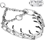 Prong Collar for Dogs, Dog Training Collar, Adjustable Size Dog Pinch No Pull by Safiman
