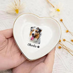 Custom Pet Photo Ring Dish, Personalized Pet Portrait Jewelry Dish, Pet Lover - Image 5
