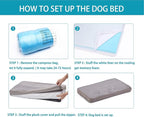 Orthopedic Memory Foam Dog Bed for Large Dogs, Cooling Dog Beds -Waterproof Pet - Image 5
