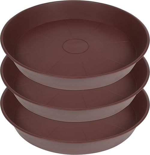 3 Pack of 20 22 inch Plant Saucer, 3.6" Depth Tray, Large Garden Plastic Flower by Bleuhome