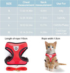 shudyear Summer cat Chest Harness and Leash, Anti-Escape Adjustable Soft mesh - Image 2