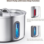 Cat Water Fountain Stainless Steel, 3.2L Cat Fountains - Image 5