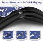 Dog Cat Mat for Food and Water, Rapid Absorbent Pet Feeding Mat, Bone Shaped - Image 2