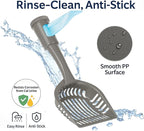 2-in-1 Pooper Scooper with Bag Attachment, Cat Litter Shovel Scoop with Bag - Image 4