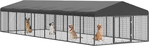 354" x 118" Large Outdoor Dog Enclosure, Heavy Duty Dog Cage by Petony