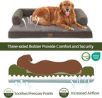 Orthopedic Dog Beds for Extra Large Dogs, Waterproof Egg Crate Foam XL Dog Bed - Image 2