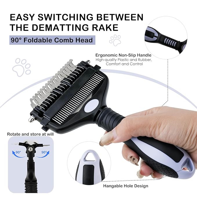 3-IN-1 Pet Deshedding and Grooming Tool, Grooming Brush - Image 3