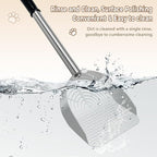 Cat Litter Scoop Deep Shovel, Detachable Long Handle Litter Scooper, Metal Cat - Image 9