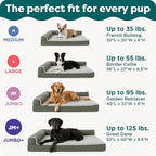Furhaven Orthopedic Dog Bed for Large Dogs w/ Removable Bolsters & Washable - Image 5