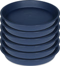 6 Pack of 10 inch Plant Saucer Blue, Heavy Duty Plastic Plant Saucer 10 inch by Bleuhome
