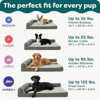 Furhaven Orthopedic Dog Bed for Large Dogs w/ Removable Bolsters & Washable - Image 6