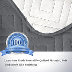 H.VERSAILTEX Reversible Quilted Recliner Covers Water Resistant Furniture - Image 3