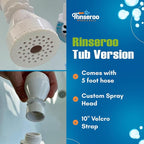 Rinseroo: Slip-On Tub Hose – As Seen on Shark Tank – 5ft Flex Bathtub Faucet - Image 7