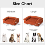 FUKUMARU Cute Dog Bed, Waterproof Corduroy Dogs Couch, 36in Orthopedic Pet Sofa - Image 6