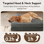 Large Orthopedic Dog Bed with Sides XXL Dog Beds with Removable Washable Cover - Image 3