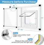 Sliding Cat Door for Window, Fits 37"-45" Width Window, 2-Min Install | - Image 4
