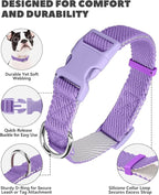 Dynmeow Soft and Breathable Cotton Dog Collar, Durable Adjustable Female Girl - Image 6