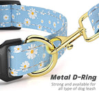 Reflective Dog Collar for Large Dogs, Cute Daisy Theme Adjustable Heavy-Duty - Image 5