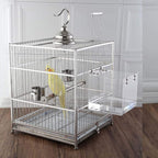 Hanging Bird Bath Cube Bird Bathtub Bath Shower Box Bowl Cage Accessory - Image 6