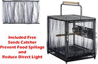 Portable and Durable Heavy Duty Travel Vet Bird Parrot Carrier Play Stand Perch - Image 3