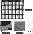 PETIME Foldable Metal Dog Exercise Pen/Pet Puppy Playpen Kennels Yard Fence - Image 5