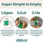 Diaper Dekor CLASSIC Diaper Pail Refills | 4 Count Unscented | Exclusive - Image 4