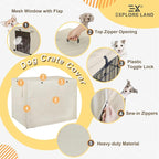 Explore Land 42 inches Dog Crate Cover Heavy Duty Polyester Pet Kennel Sunshade - Image 4