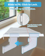 Heavy-Duty Cat Window Sill Perch All-Metal Frame Supports up to 120 lbs – - Image 5