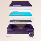 EHEYCIGA Orthopedic Dog Bed for Medium Dogs, Waterproof Memory Foam Medium Dog - Image 3