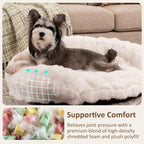 Dog Bed Couch Sofa for Small Medium Dogs and Cats Round Plush Orthopedic Sofa - Image 3
