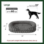 BALANCE Calming Dog Bed for Large Sized Dogs, 36 Inches Oval Washable Pet Bed - Image 5