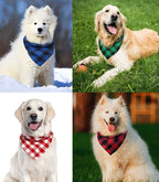 Christmas Plaid Dog Bandana - Image 7