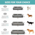 Cute Dog Bed for Medium Dogs, Faux Rabbit Fur Orthopedic Foam Dog Bed - Image 2