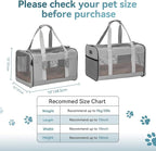 Petsfit Travel Pet Carrier for Large Cats, Soft-Sided Dog Car Travel Carrier - Image 4