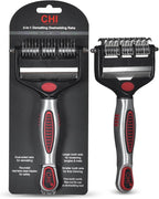 CHI for Dogs 2 in 1 Dematting and Deshedding Rake, Dual Head Dog Grooming Tool by FaroukSystemsInc