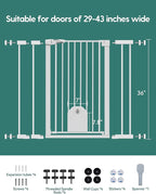 Babelio 36" Tall Auto Close Baby Gate - Image 7
