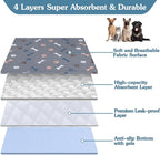 Washable Pee Pads for Dogs Large 36" x 72" 2-Pack Reusable Puppy Pads Pet - Image 2