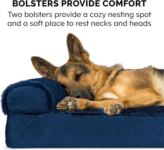 Furhaven Orthopedic Dog Bed for Large/Medium Dogs w/ Removable Bolsters & - Image 10