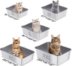 Stainless Steel Cat Litter Box, 23.6"x15.8"x8" XXL Stainless Steel Litter Box 8 - Image 6
