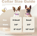 Floral Puppy Collar with Bell - Image 4