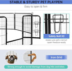 BestPet | Dog Playpen | 32 Inch, 24 Panels | Heavy Duty Metal Pet Exercise Pen - Image 5