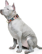 Reflective Dog Collar for Medium Dogs, Cute Flower Theme Adjustable Heavy-Duty - Image 2