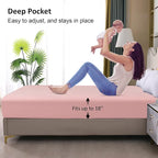 Twin Mattress Protector Waterproof, Fitted Sheet Style Breathable Mattress Cover - Image 4