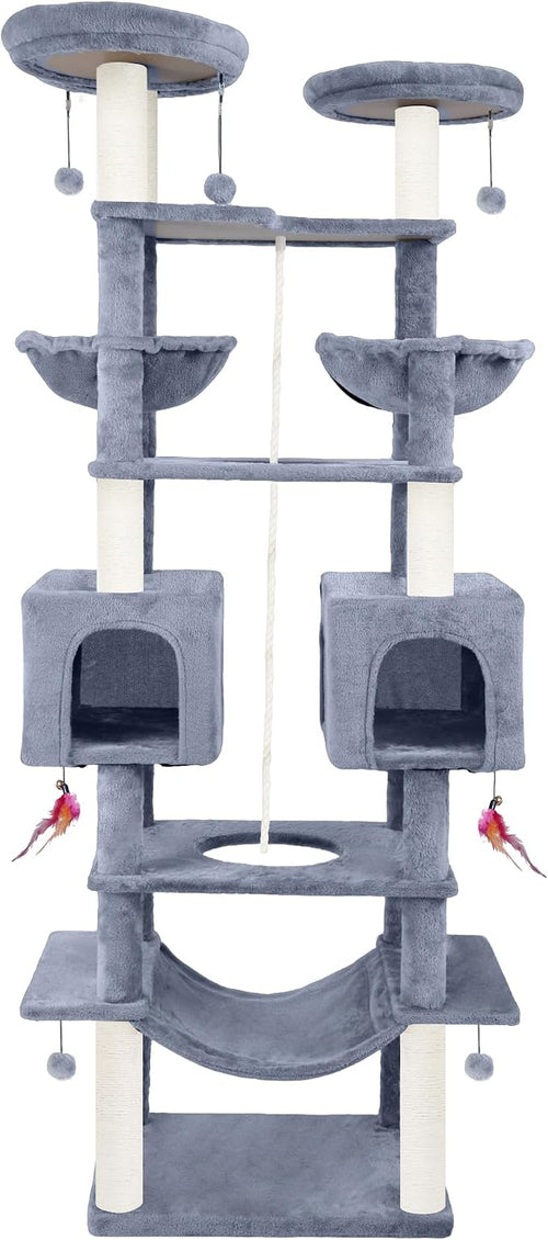71in Multifunctional Multi-Level Cat Tree Tower by ROYPET