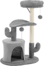 DUMOS 33-inch Cat Tree Tower for Indoor Cats, Small Cat Scratching Post - Image 7