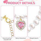 2PCS Kitten Collars Pearl Cat Dog Collar - Image 4