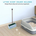 Metal Cat Litter Scoop with Holder Stainless Steel Kitten Poop Scooper - Image 6