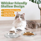 8-Pack Stainless Steel Cat Food Bowls, Shallow Whisker-Friendly Non-Slip - Image 2