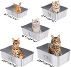 Stainless Steel Litter Box, 23.6“x15.7"x6" Deep Stainless Steel Cat Litter Box - Image 6