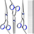 Professional Dog Grooming Scissors Kit, Titanium Coated Dog Scissors by FAIGEO